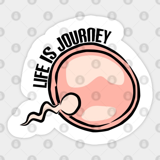Life Is Journey Sticker by 3DaysOutCloth